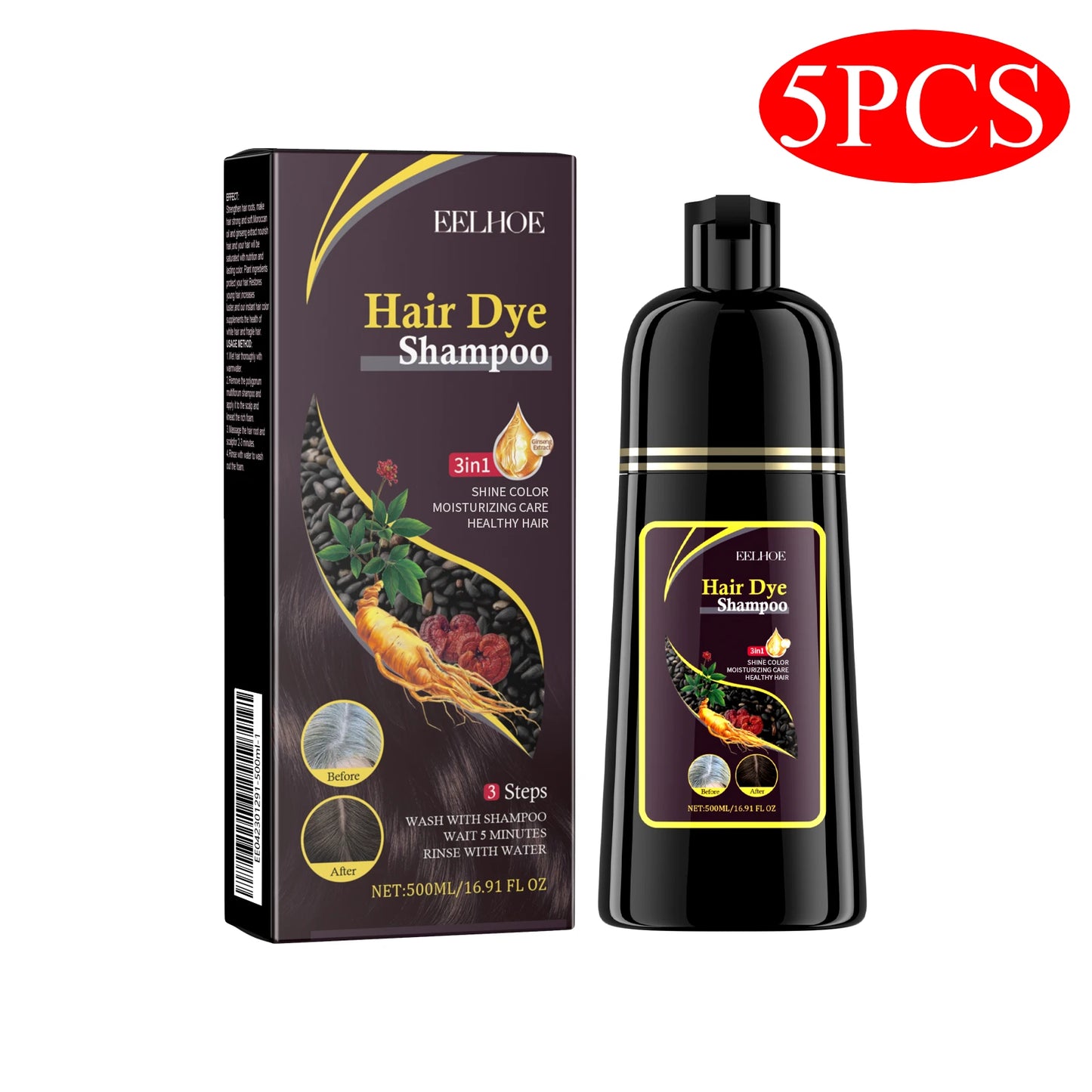 Lumière Natural Herbal Hair Color Shampoo