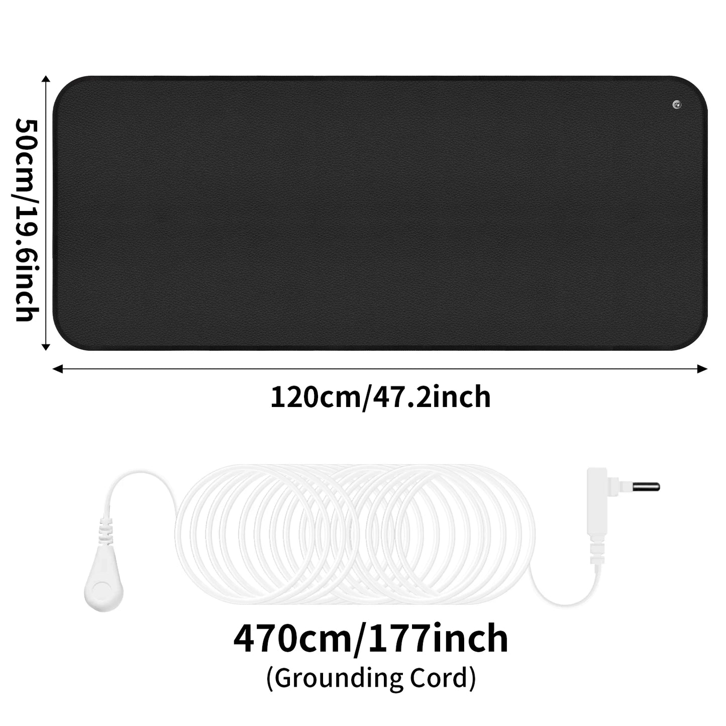 Grounding Mat for Improves Sleep Soft Sheet Mats Healthy Balance for Anxiety Pain Relief Earth Connected Wellness Therapy Pad