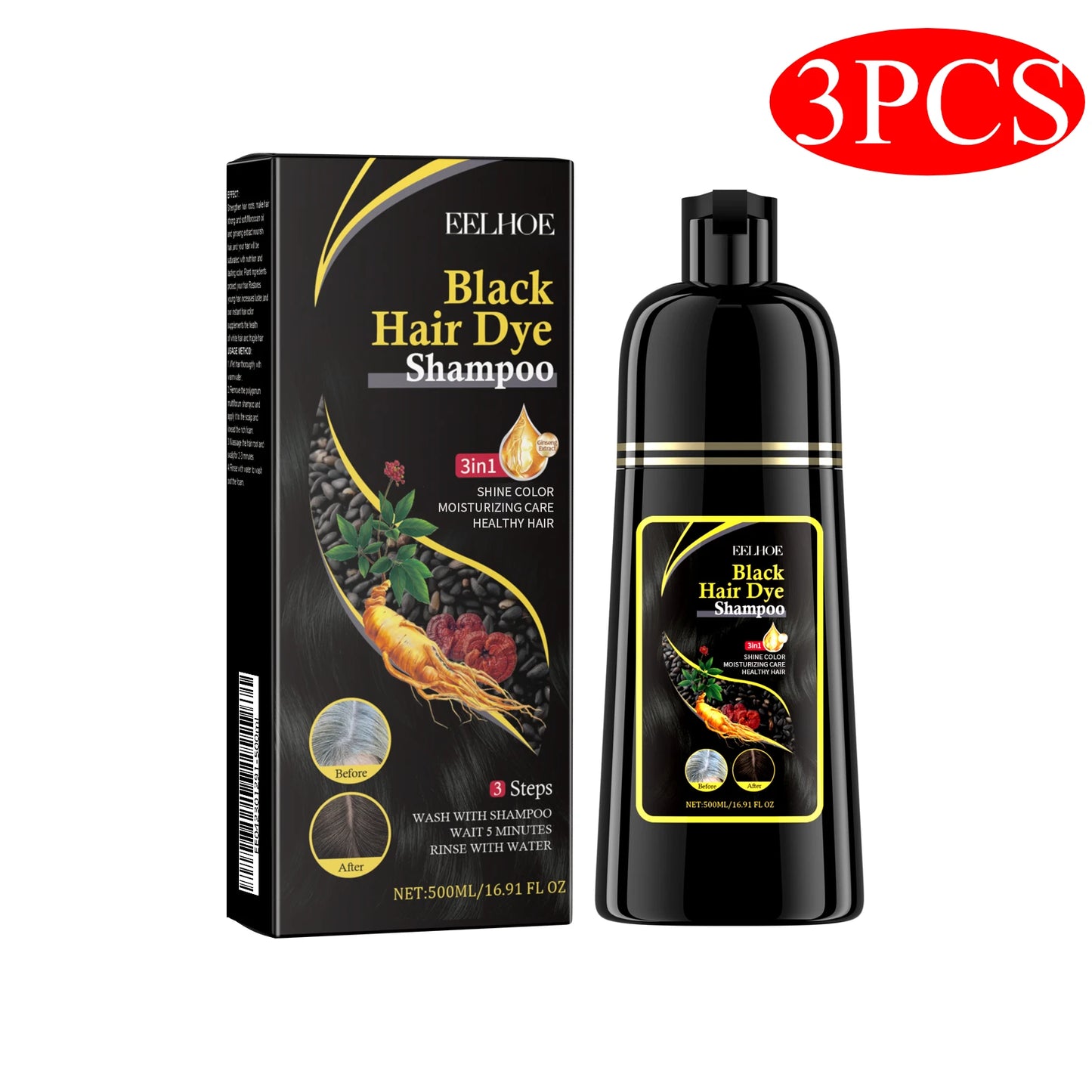 Lumière Natural Herbal Hair Color Shampoo