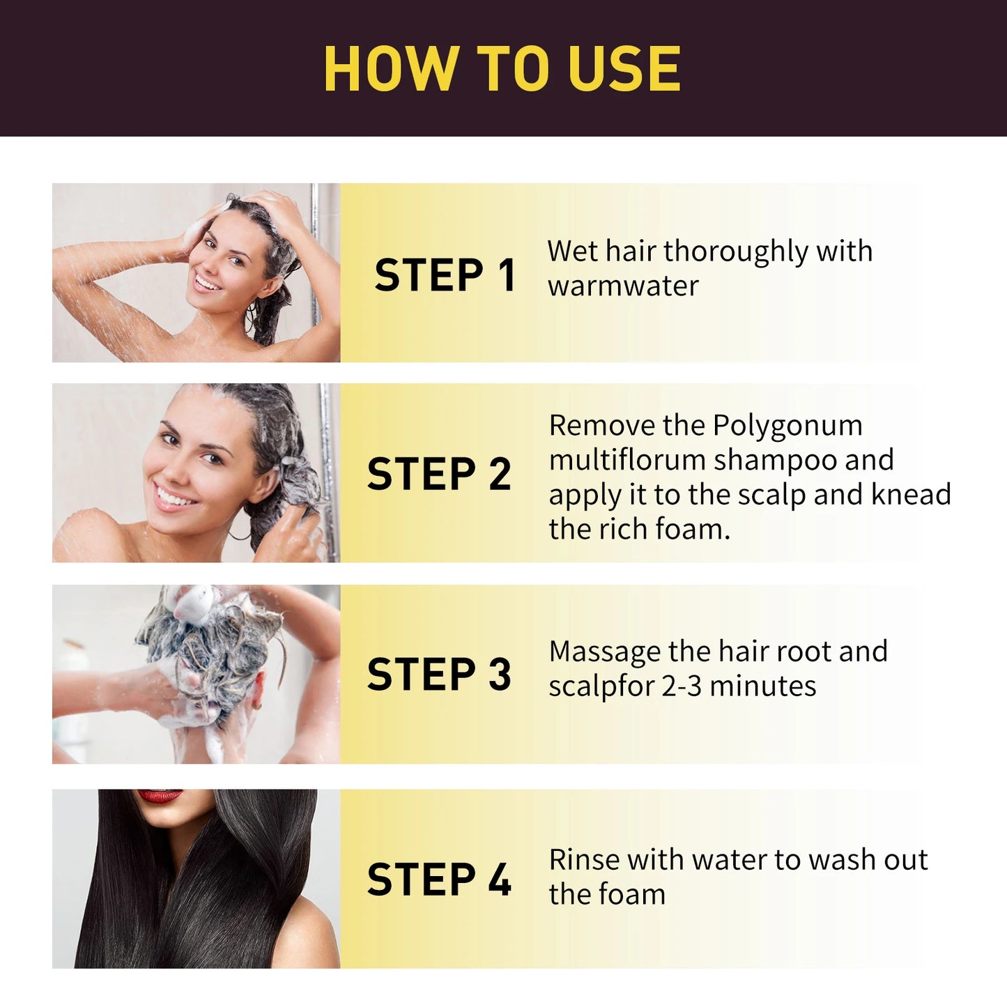 Lumière Natural Herbal Hair Color Shampoo