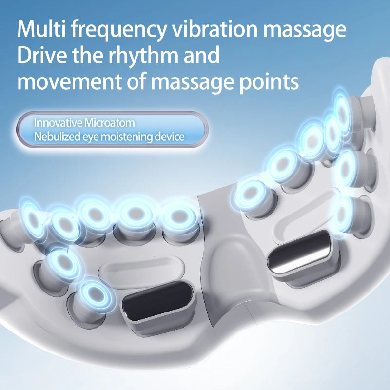 Massage Product bluetooth Vibrator Heated Eye Mask Relax Eye Strain Electric Smart Eye Roller Massager Wellness Best Sellers