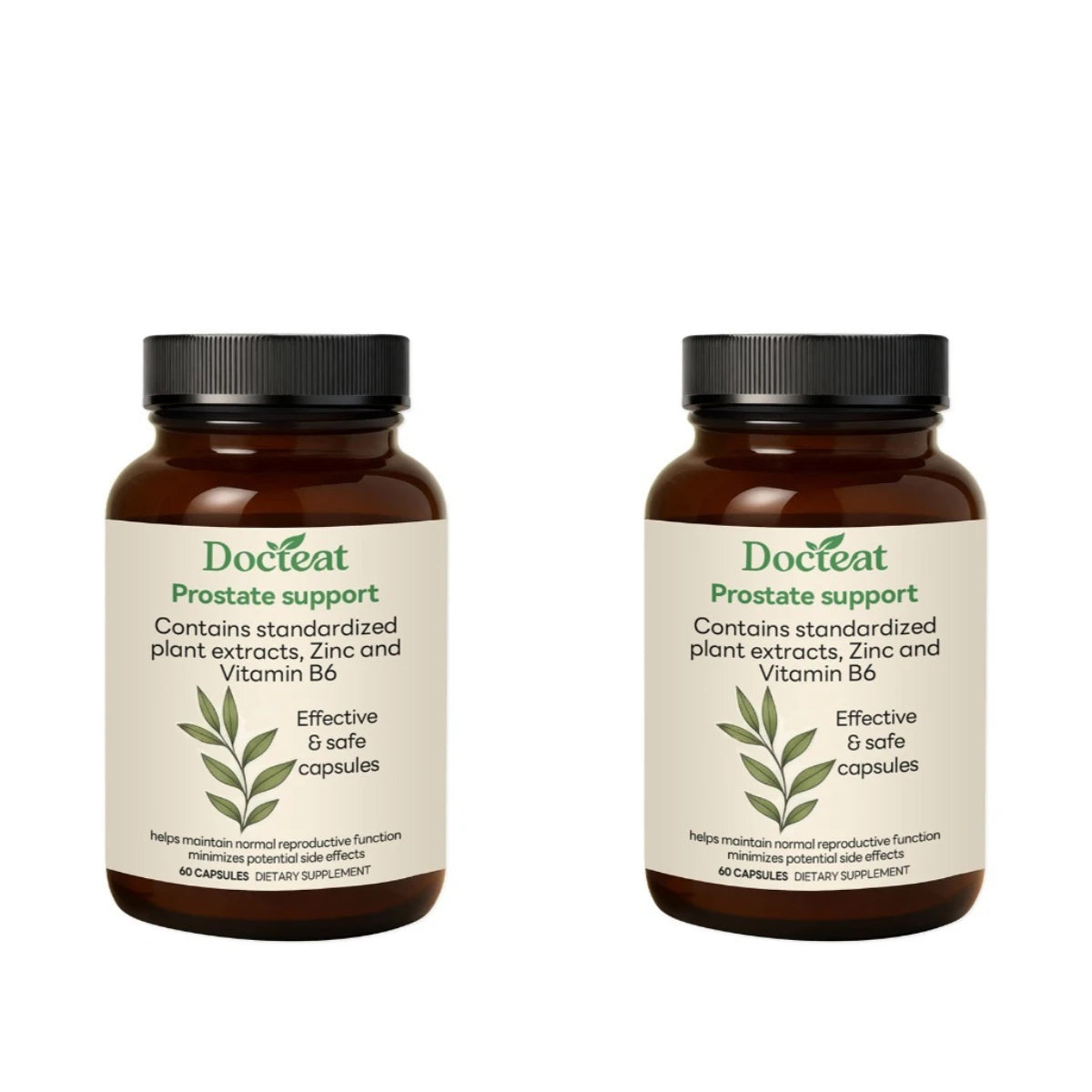 Prostate Support Capsules for Men Saw Palmetto 300mg Nettle Root Extract Zinc Vitamin B6 Wellness Daily Supplement
