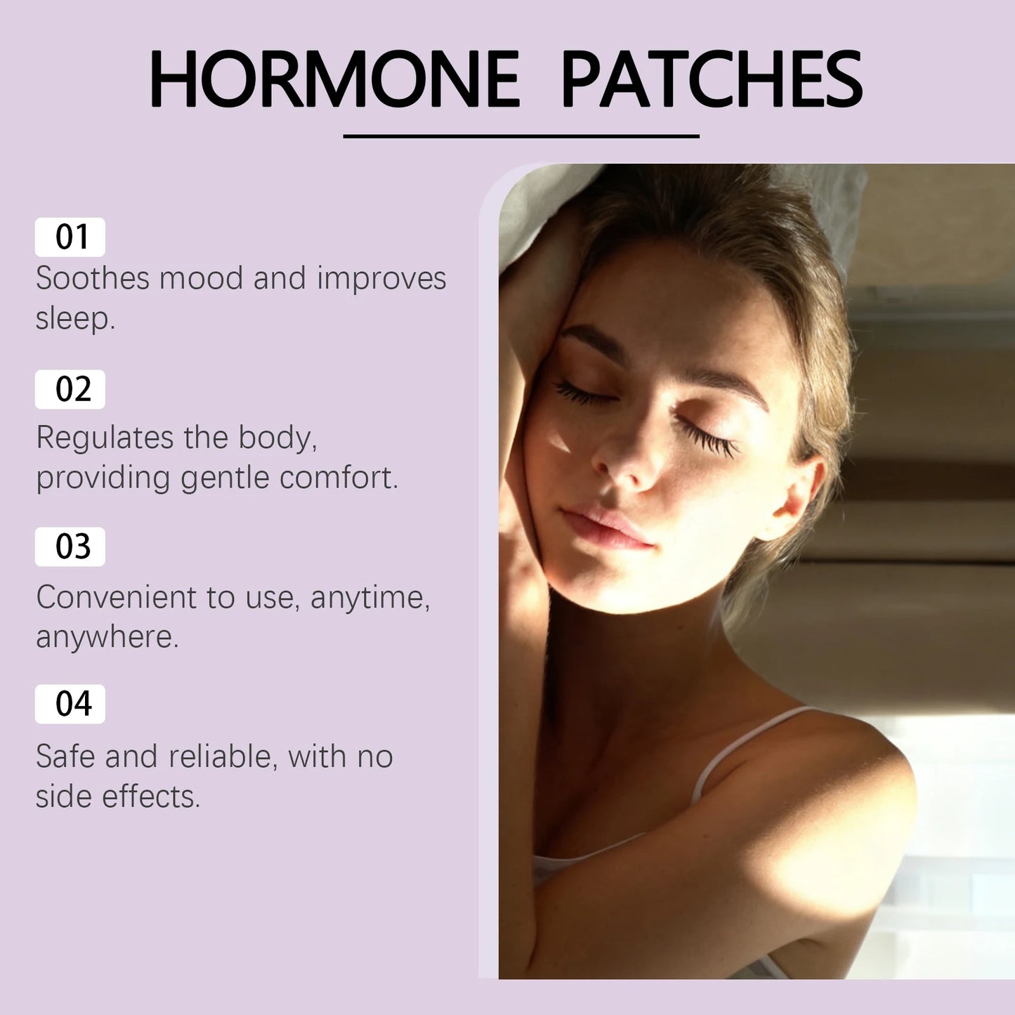 Body Care Patch Gentle on Skin, Relieves and SoothesRelieve Hot Flashes and Night Sweats Enhances Well-being Easy Use Care Patch