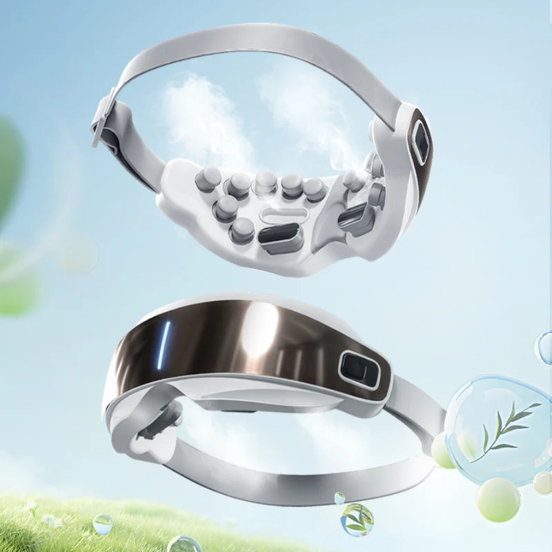 Massage Product bluetooth Vibrator Heated Eye Mask Relax Eye Strain Electric Smart Eye Roller Massager Wellness Best Sellers