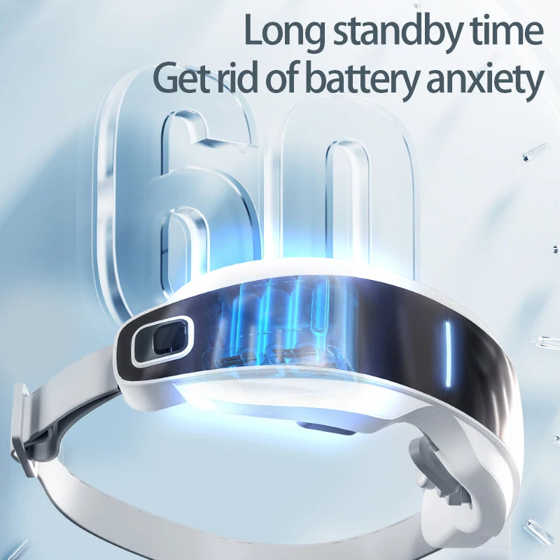 Massage Product bluetooth Vibrator Heated Eye Mask Relax Eye Strain Electric Smart Eye Roller Massager Wellness Best Sellers