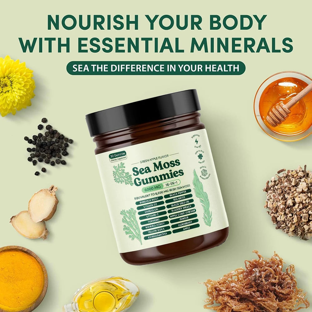 Lumière Sea Moss Gummies 16-in-1 Superfood Blend